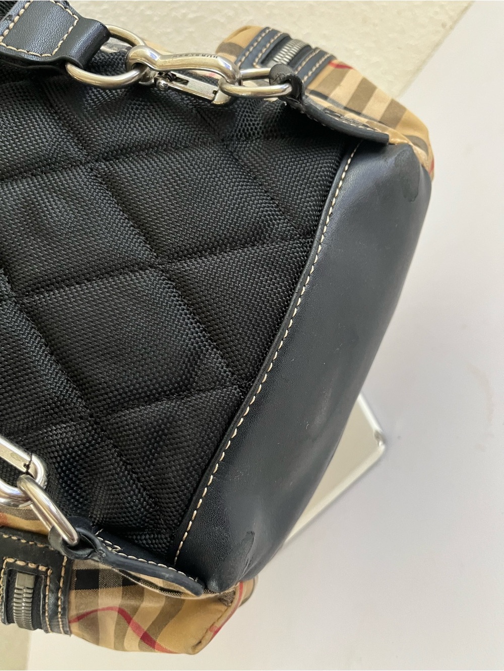 Burberry check small backpack - Picture 10 of 14
